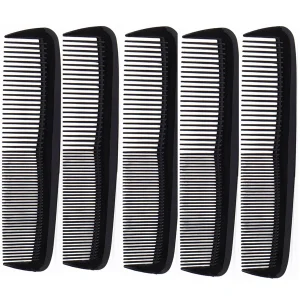 5pcs Black Hair Styling Comb.