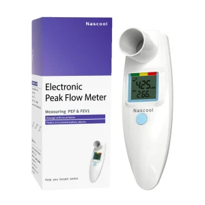 Digital Peak Flow Meter for Asthma COPD, Spirometer for PEF & FEV1 Test